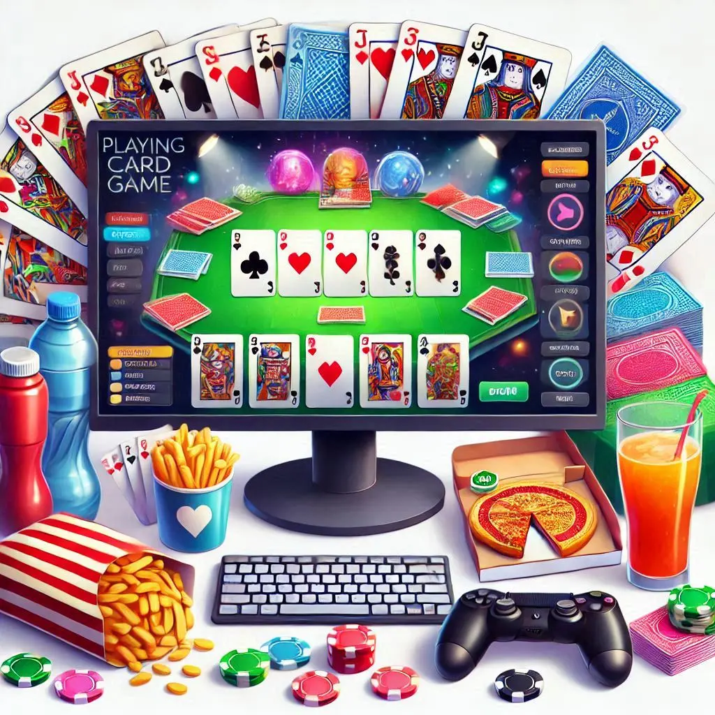 Interface de jeu de cartes sur Winoui Casino