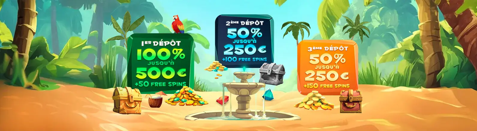 1000€ + 300 Free Spins pour démarrer en fanfare WINOUI CASINO